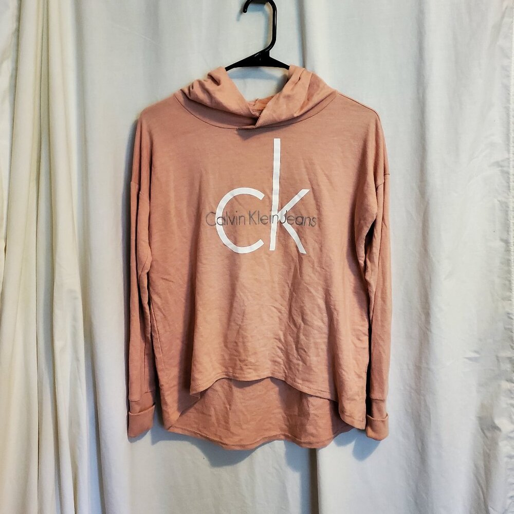 Calvin Klein Jeans Long Sleeve Sweater with Hood